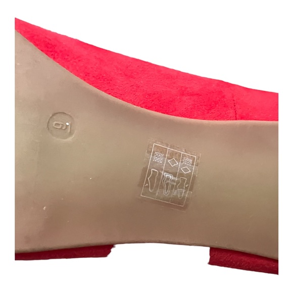 Moda Spana red faux suede peep toe heels - Picture 6 of 13